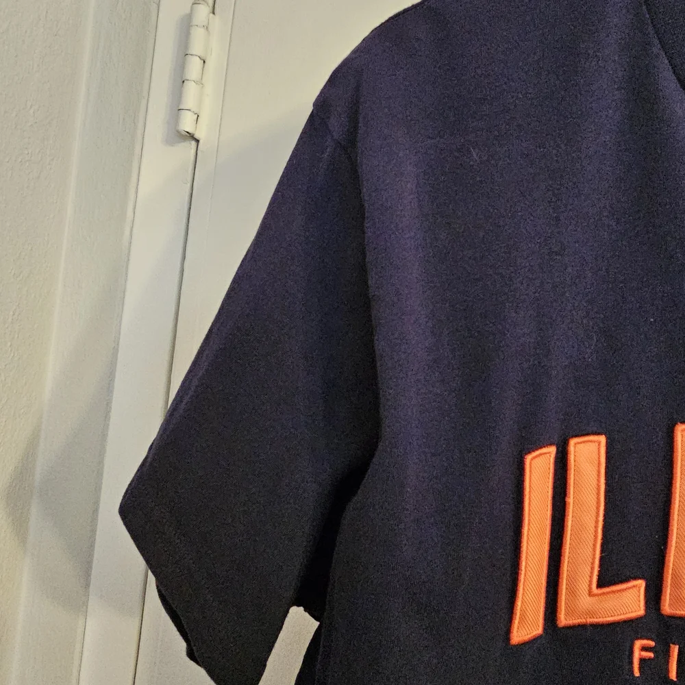 University Of Illinois Fighting Illini Champion Navy Blue T-Shirt 2XL Like New - Picture 5 of 5
